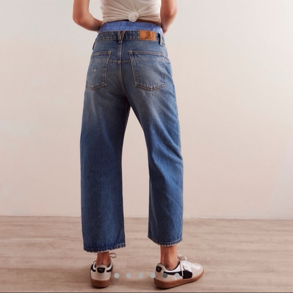 Free people we the free deep trance dropped boyfriend jeans size 8/29w nwot